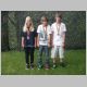 Kategorie U14 (von links nach rechts): Gasser Jennifer (2. Rang), Weber Ivo (1. Rang) und Weber Jan (3. Rang)